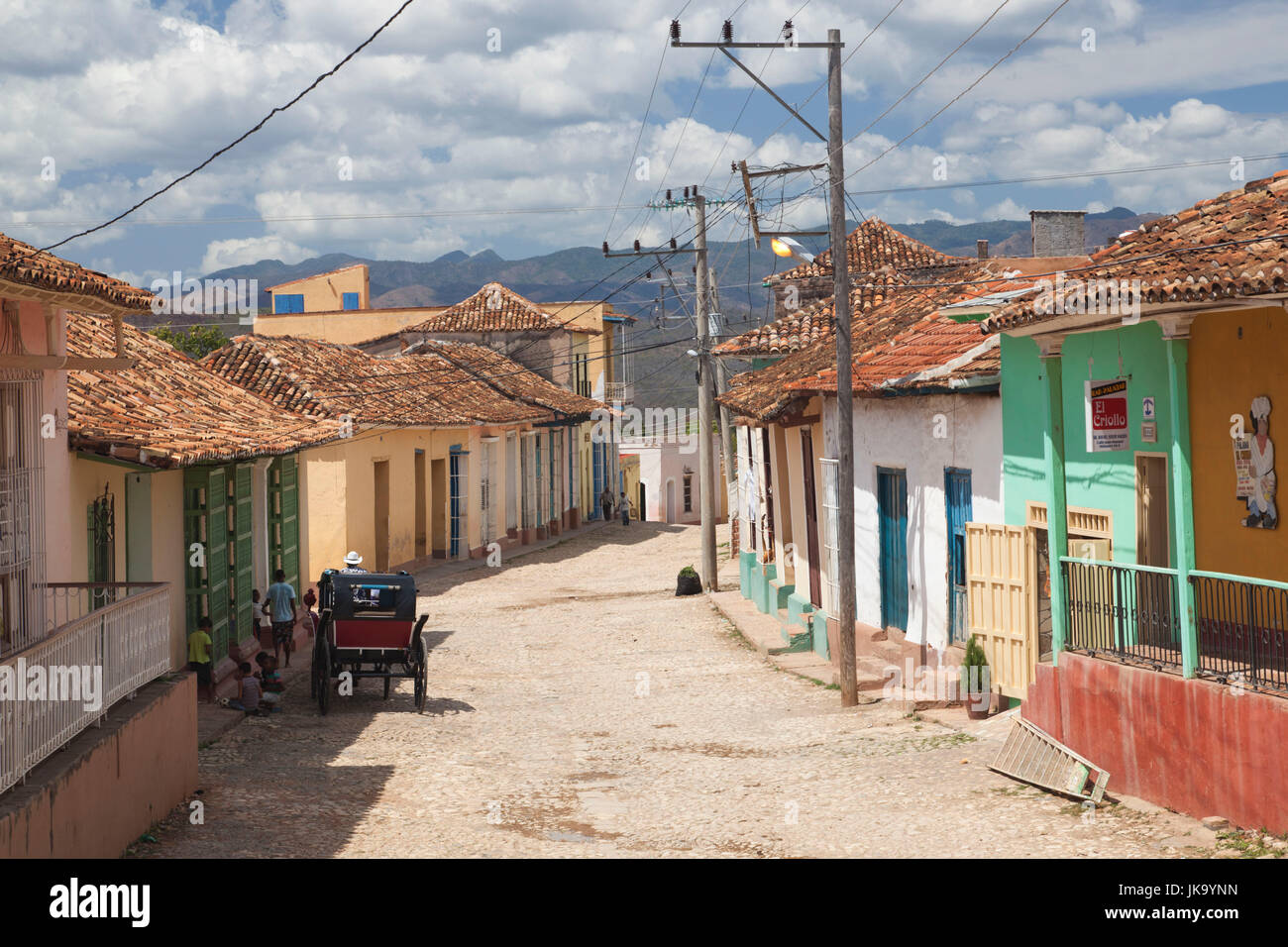 La province de Sancti Spiritus, Cuba, Trinidad, Street View Banque D'Images