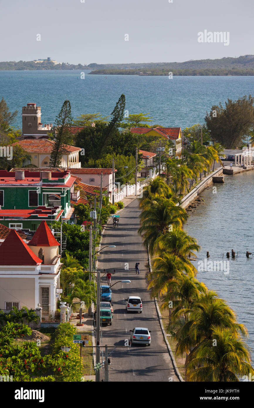 Cuba, Cienfuegos, Cienfuegos Province, Punta Gorda, augmentation de la vue, la fin de l'après-midi Banque D'Images