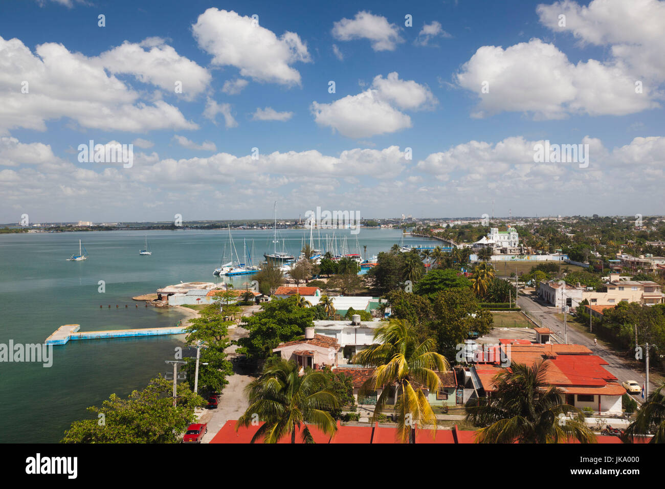 Cuba, Cienfuegos, Cienfuegos Province, Punta Gorda, elevated view Banque D'Images