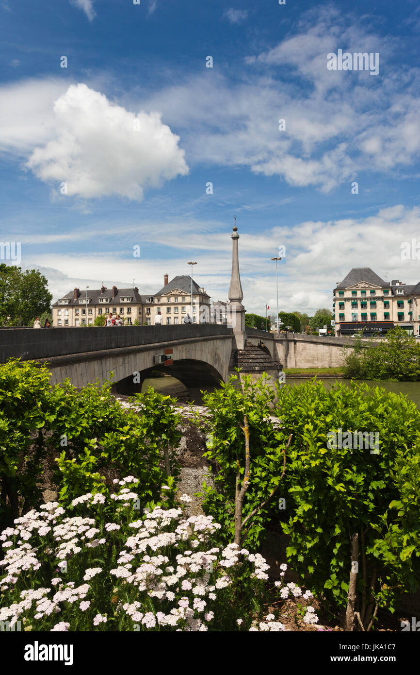 France, Picardie, Oise, Compiegne, OIse, vue sur la ville Banque D'Images