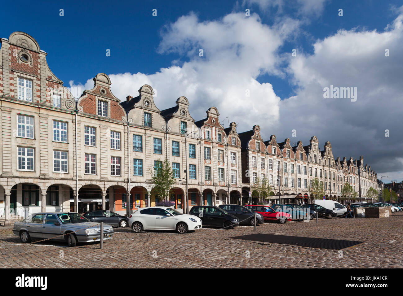 France, Nord-Pas de Calais, Pas de Calais, Arras, Département bâtiments Grand Place Banque D'Images
