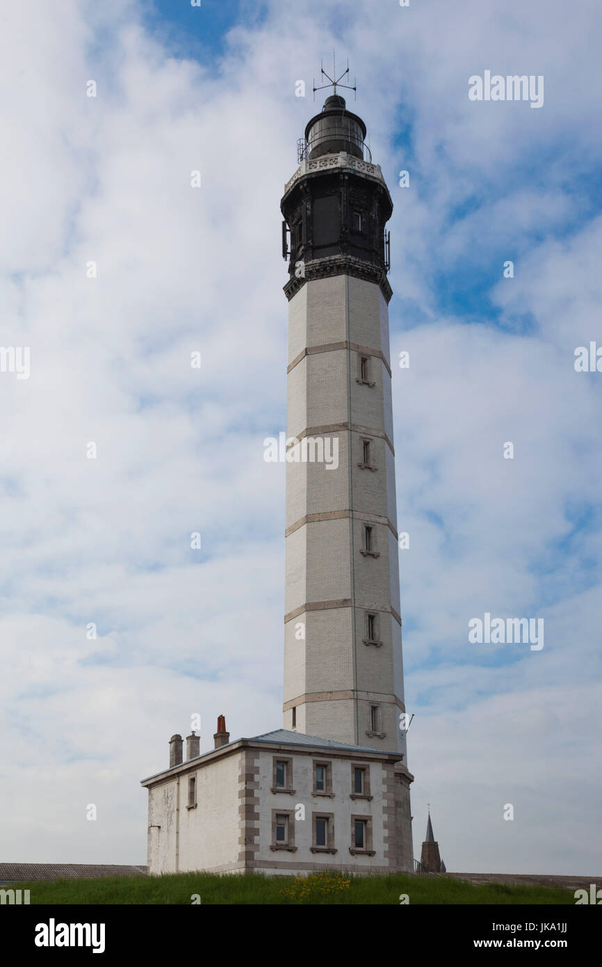 France, Nord-Pas de Calais, Pas de Calais, Calais, Lighthouse, extérieur Banque D'Images