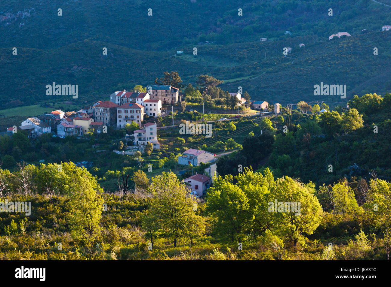 France, Corse, Haute-Corse, le ministère de la région du Nebbio, Murato, Nebbio landscape Banque D'Images