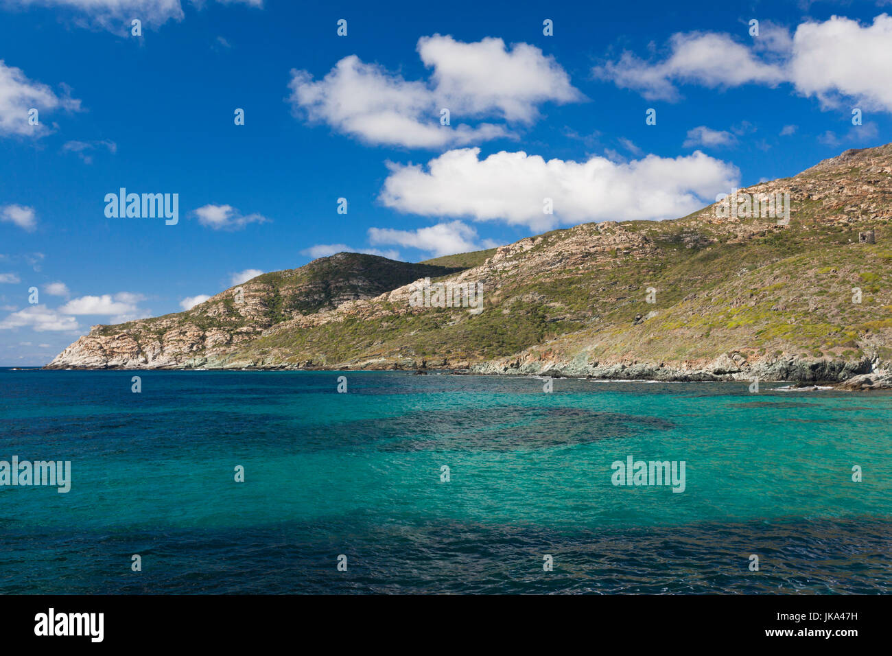 France, Corse, Haute-Corse Ministère, Le Cap Corse, Centuri, paysage côtier Banque D'Images