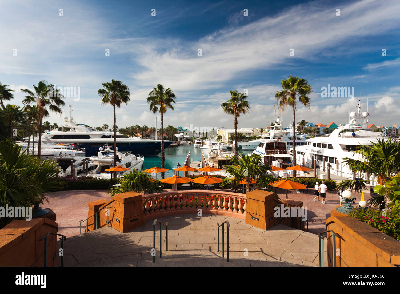 Bahamas, New Providence Island, Nassau, Paradise Island, Marina Village Banque D'Images