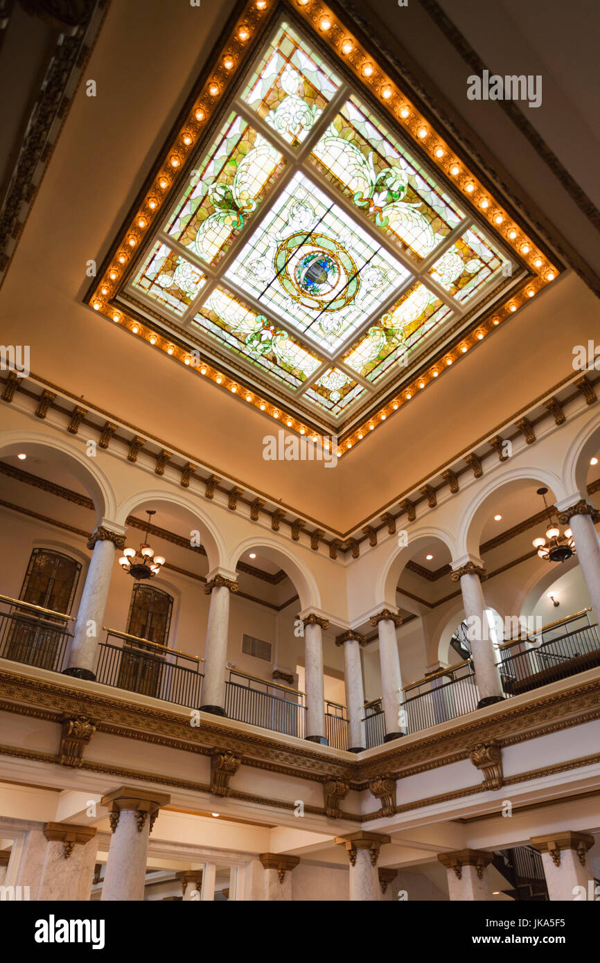 USA, Arkansas, Little Rock, l'hôtel Capital, de l'intérieur Banque D'Images