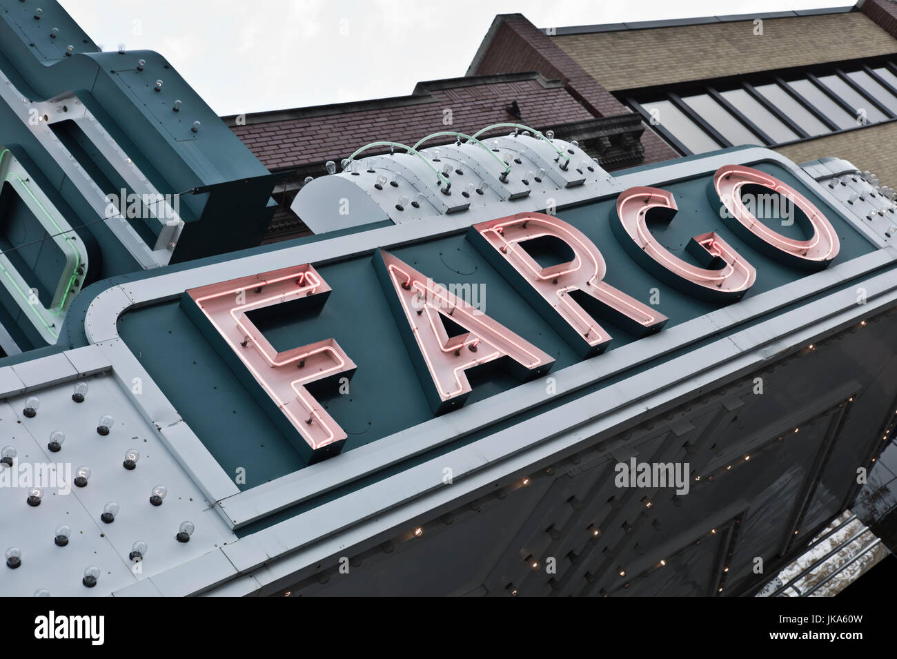 USA, Dakota du Nord, Fargo Fargo, chapiteau, Théâtre Banque D'Images