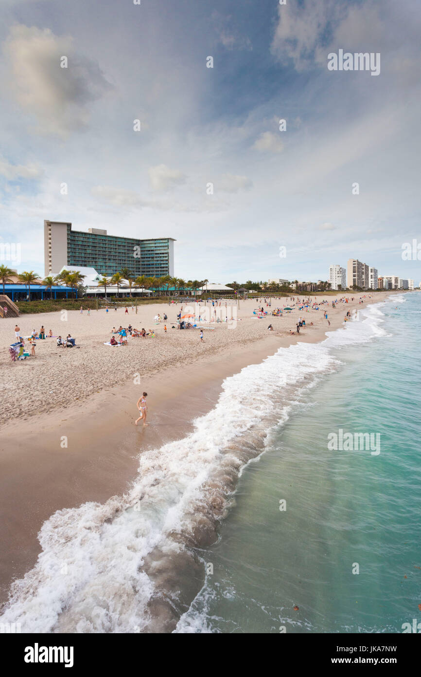 USA (Floride), Deerfield Beach, vue sur plage Banque D'Images USA (Floride), Deerfield Beach, vue sur plage Banque D'Images