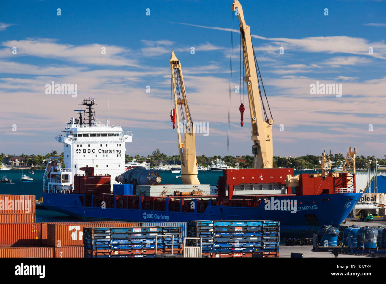 USA, Floride, Riviera Beach, Port de Palm Beach sommaire Banque D'Images