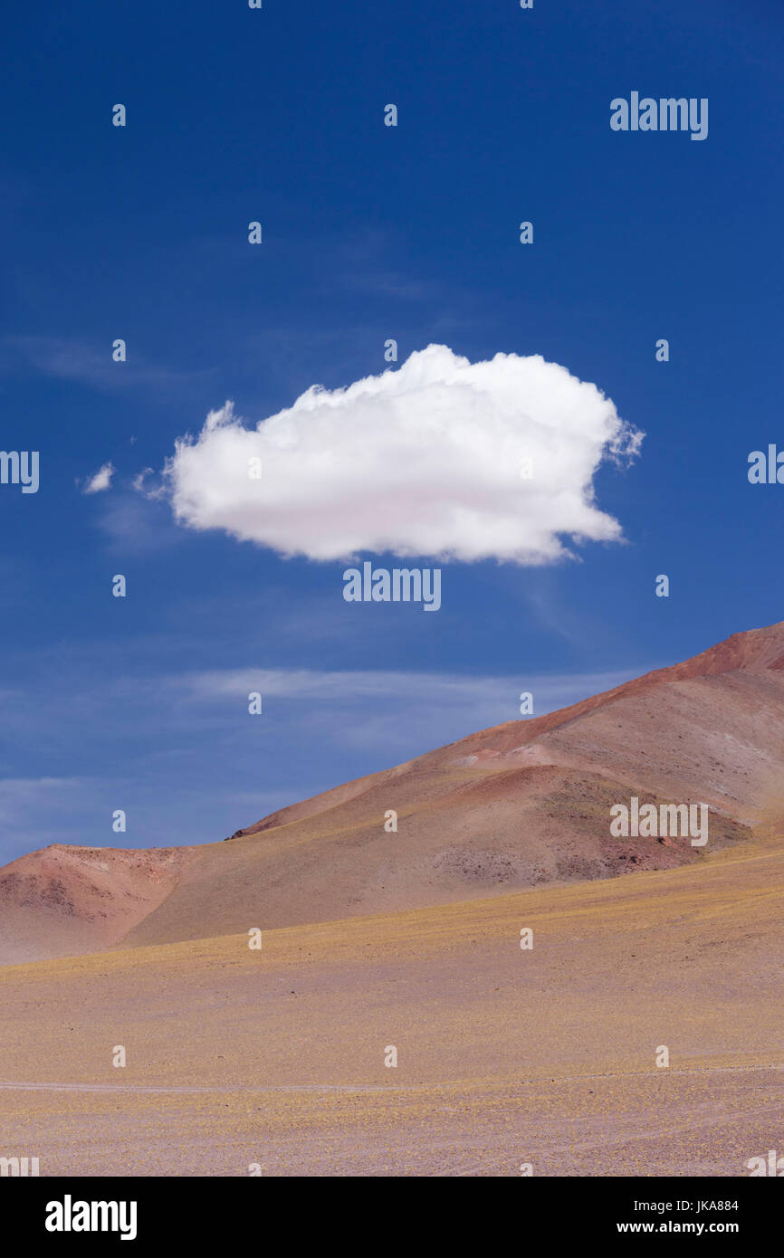 Chili, Désert d'Atacama, désert paysage par le Paso Jama Banque D'Images