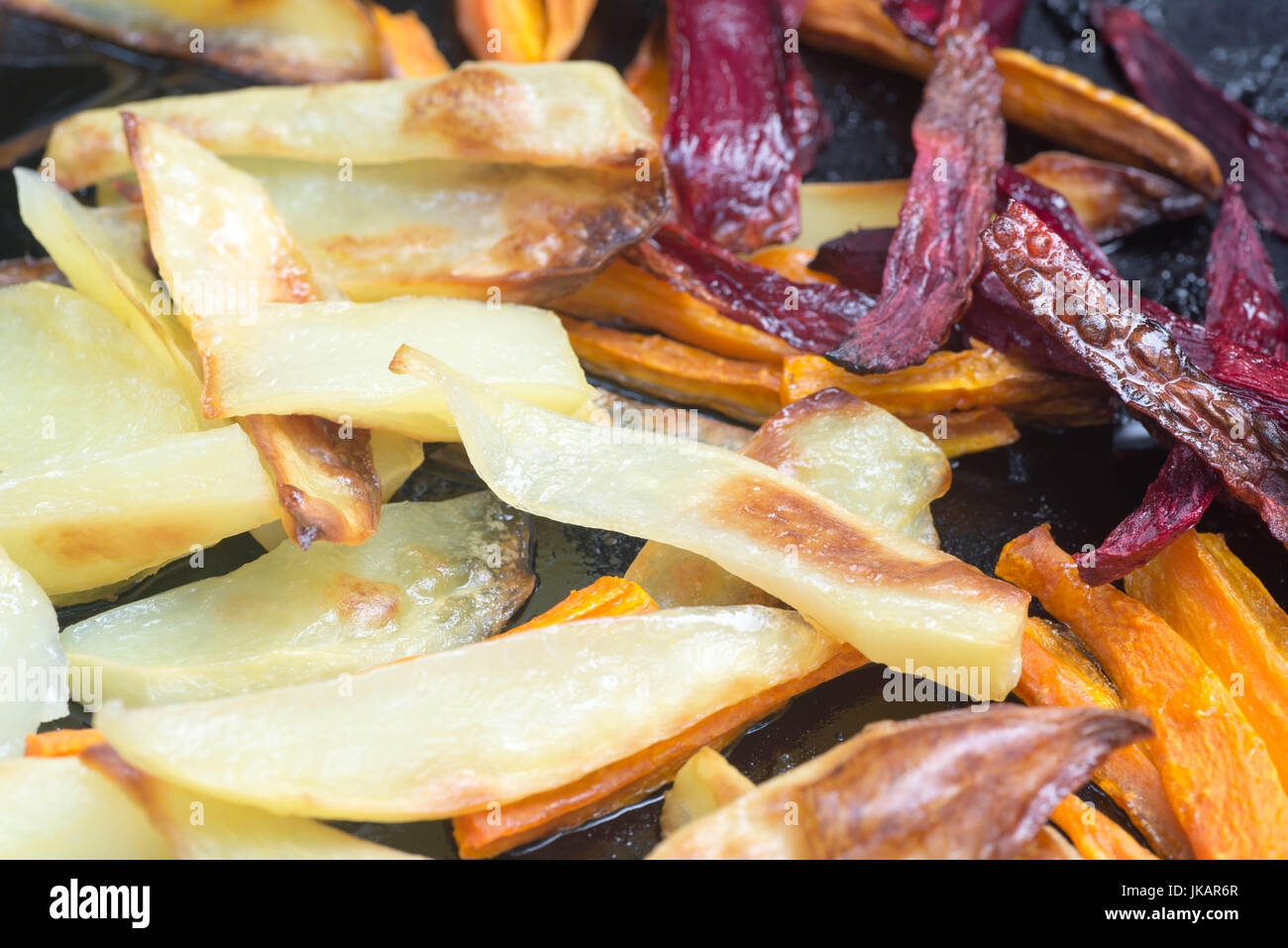 Chipes légumes maison cuites au four Banque D'Images