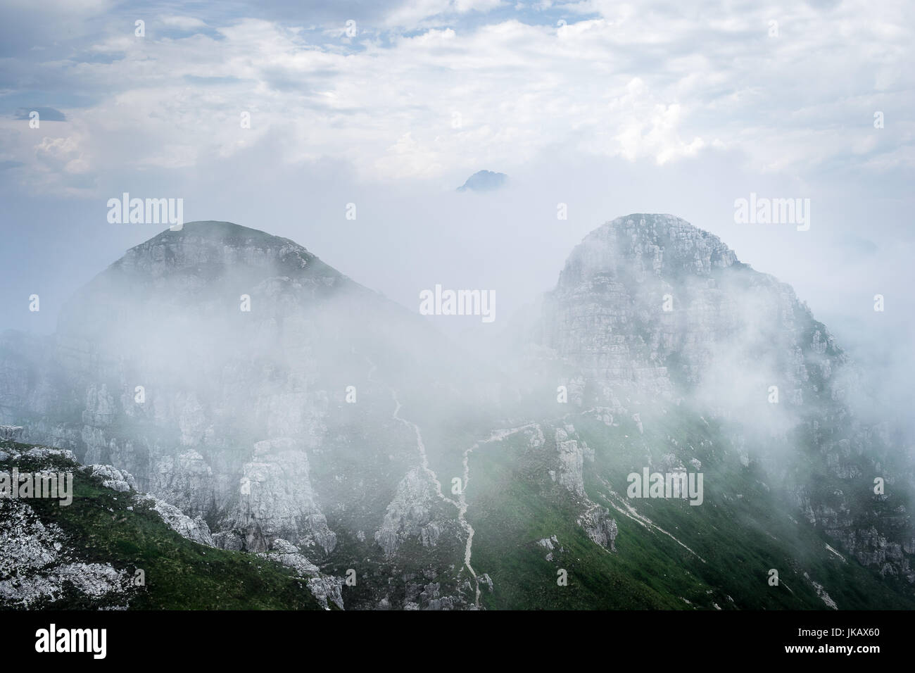 Monte Resegone, le lac de Como, Como, Italie Banque D'Images