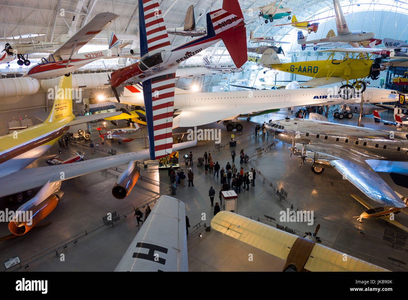 USA, Virginie, Herdon, National Air and Space Museum Steven F. Udvar-Hazy Center, musée de l'air, avions de voltige, Banque D'Images