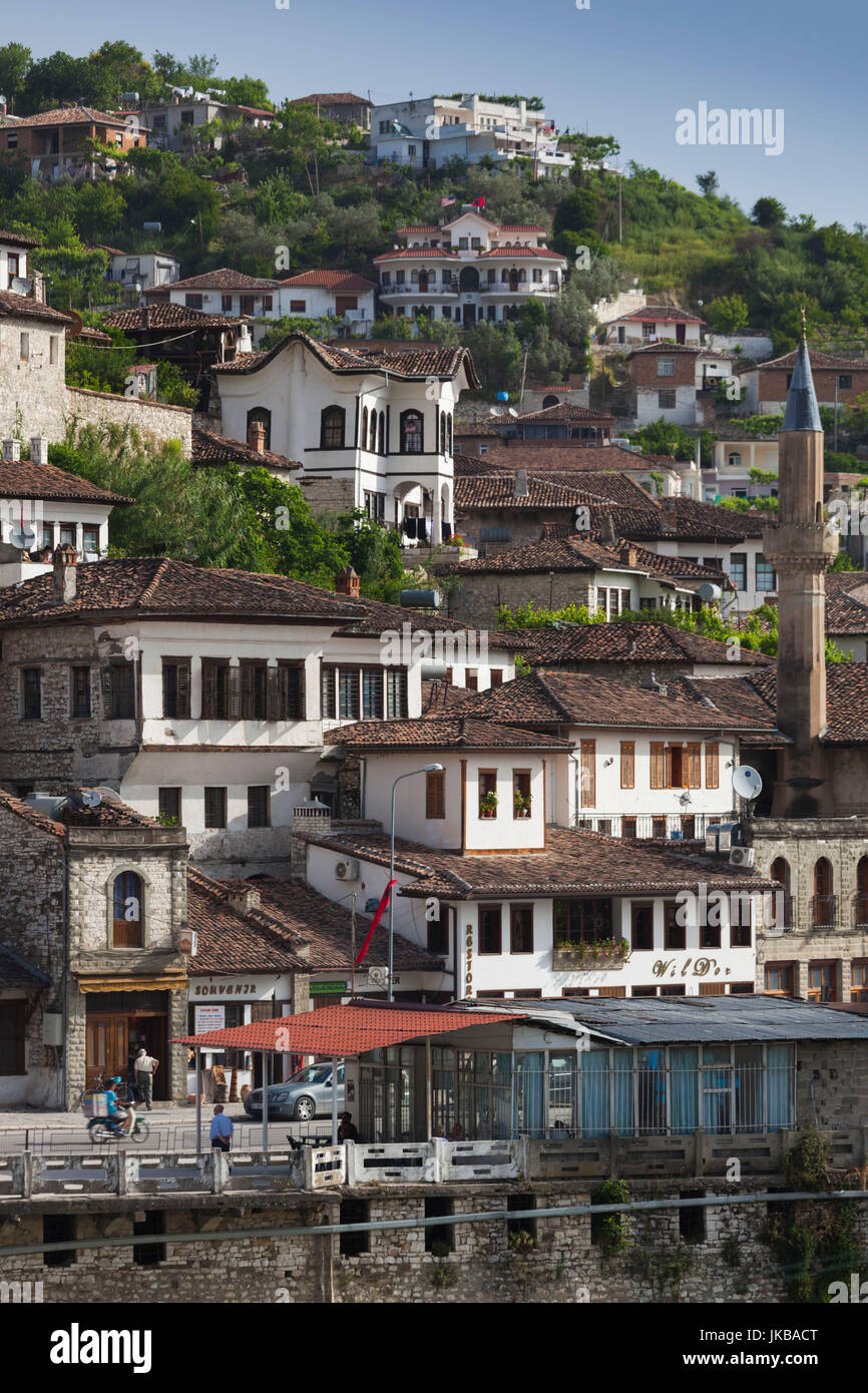 L'Albanie, Berat, bâtiments de l'ère ottomane Banque D'Images