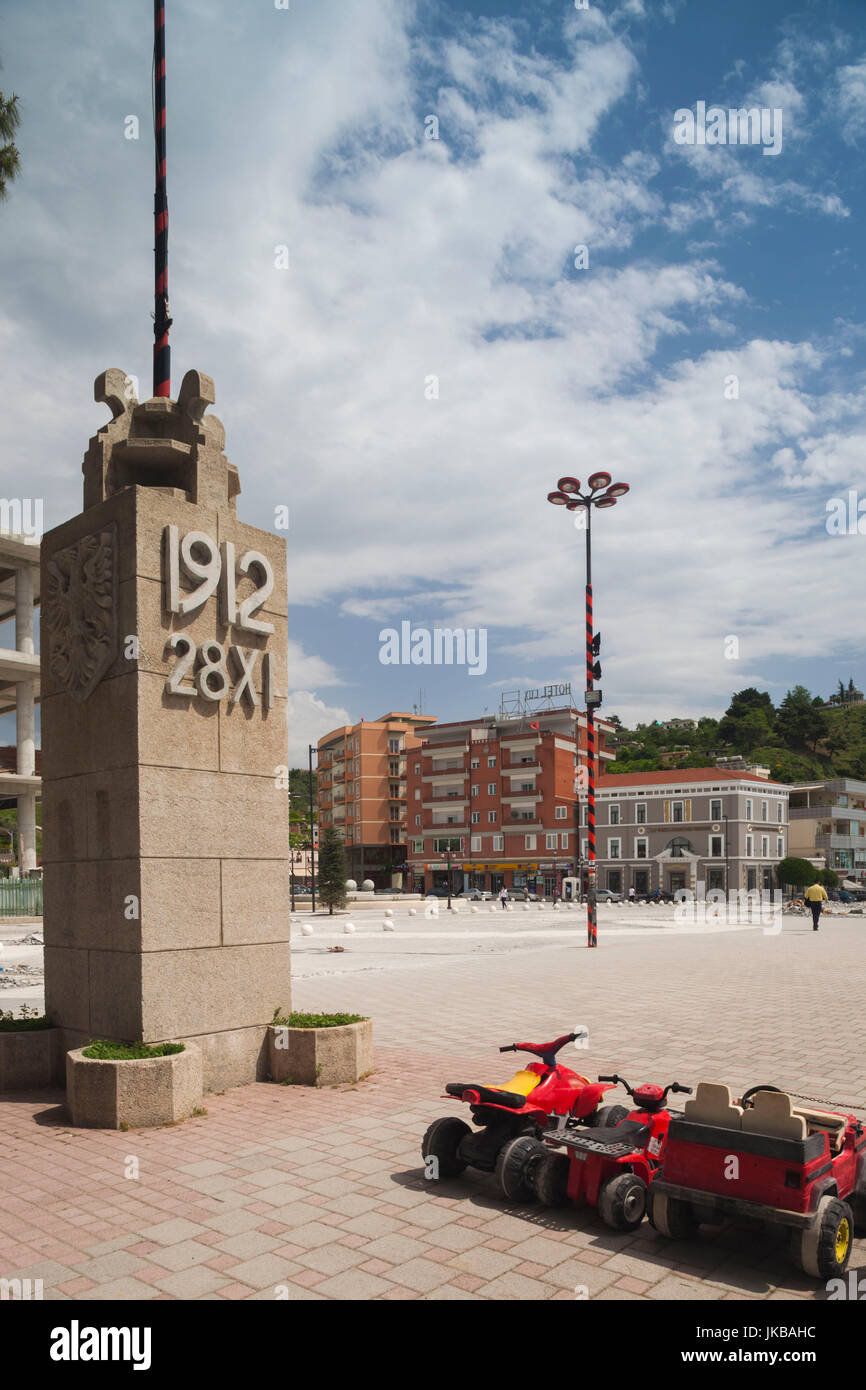 L'Albanie, Vlora, la tombe de Vlora, Ismail Qemali fighter de l'indépendance de l'Albanie Banque D'Images