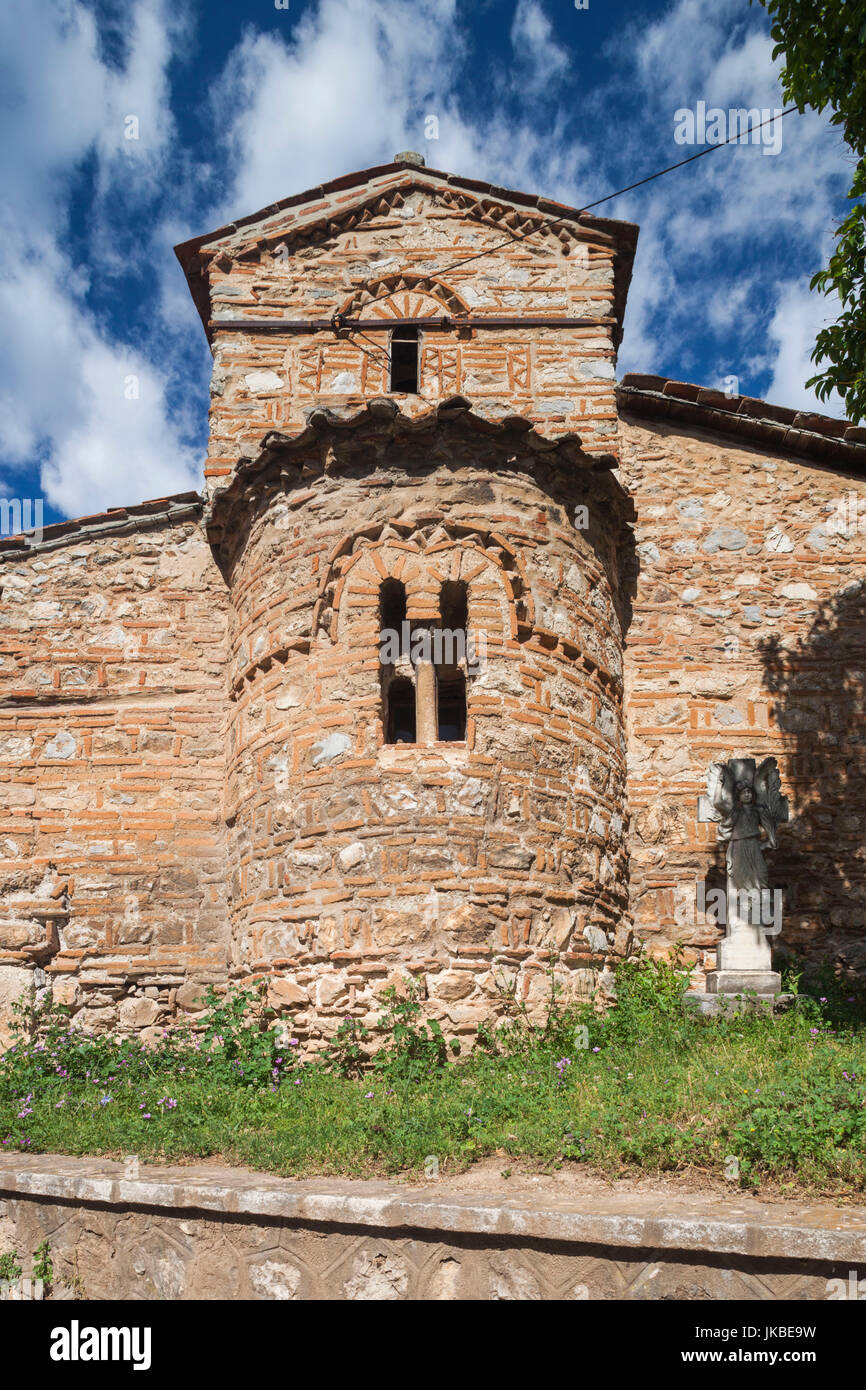 La Grèce, Macédoine occidentale Région, Kastoria, Mitropoleos Taxiarches, construite en l'ixe siècle, extérieur Banque D'Images