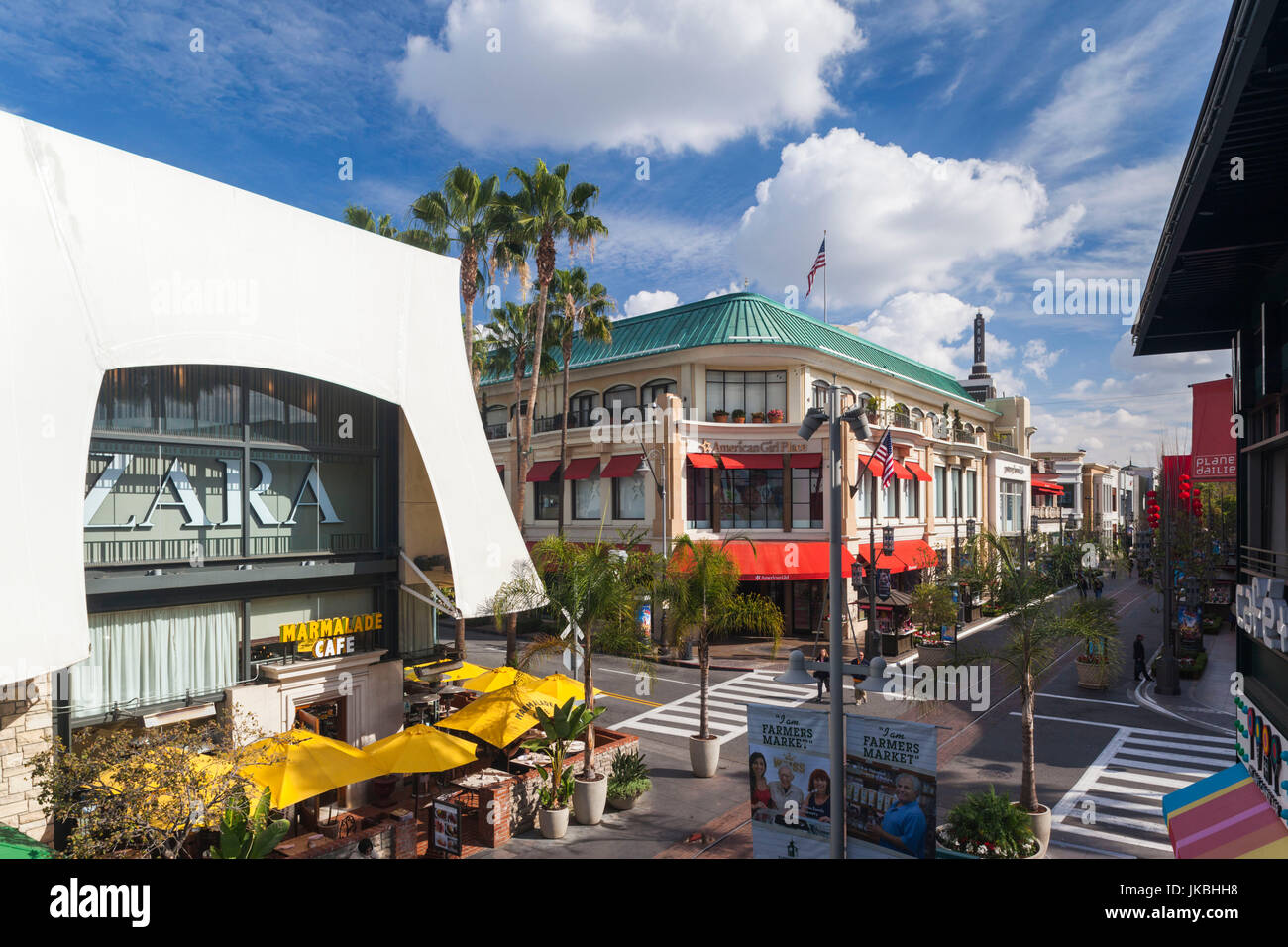 USA, Californie, Los Angeles, Hollywood, le centre commercial extérieur Grove Banque D'Images