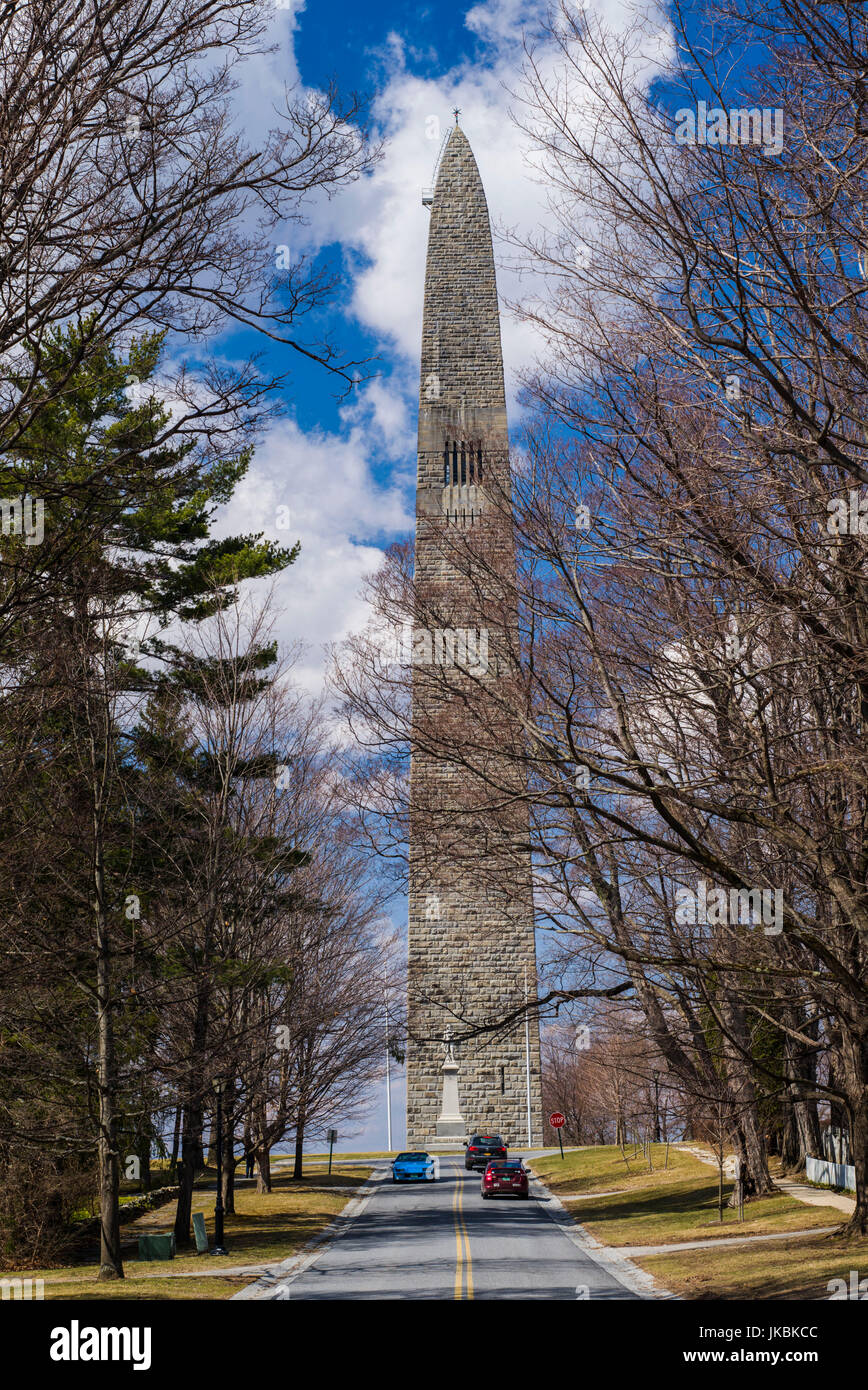 USA, Bennington, Monument de la bataille de Bennington, commémore la bataille de la Révolution américaine du 16 août 1777 Banque D'Images