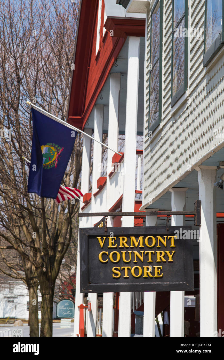 USA, Weston, le Vermont Country Store, extérieur Banque D'Images