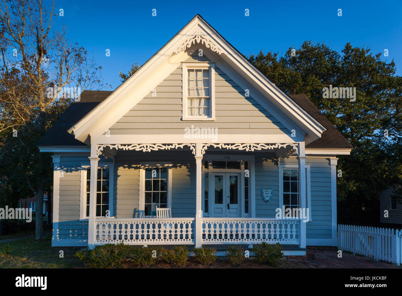 USA, North Carolina, Beaufort, le quartier historique, la meilleure chambre, b. 1831 Banque D'Images