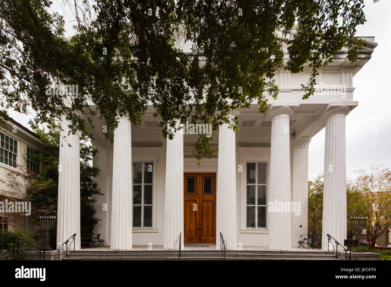 USA, Caroline du Sud, Charleston, Synagogue Kahal Kadosh Beth Elohim, plus ancienne synagogue utilisés aux ETATS UNIS, extérieur Banque D'Images