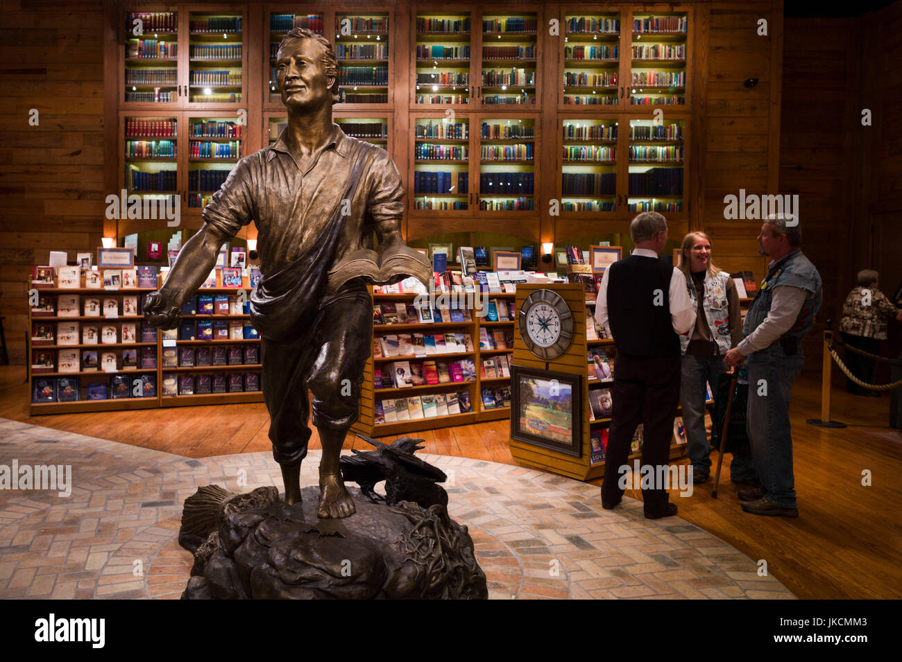 USA, Caroline du Nord, Charlotte, le Billy Graham Library, bibliothèque et chapelle de la maison du célèbre évangéliste Billy Graham, le Semeur de sculptures et les âmes par Tom White Banque D'Images