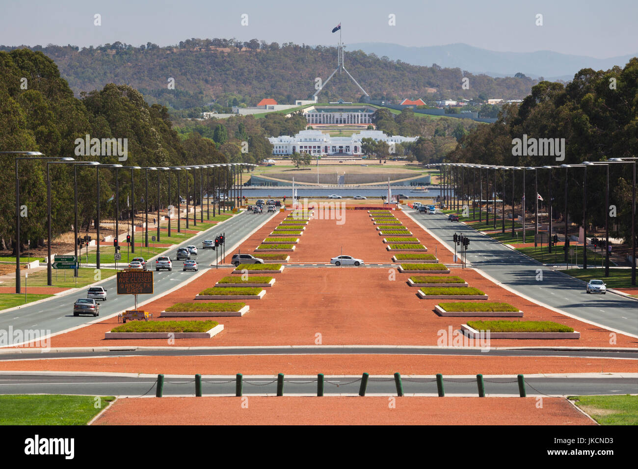L'Australie, Territoire de la capitale australienne, Canberra, ACT, La Maison du Parlement de l'Anzac Parade Banque D'Images