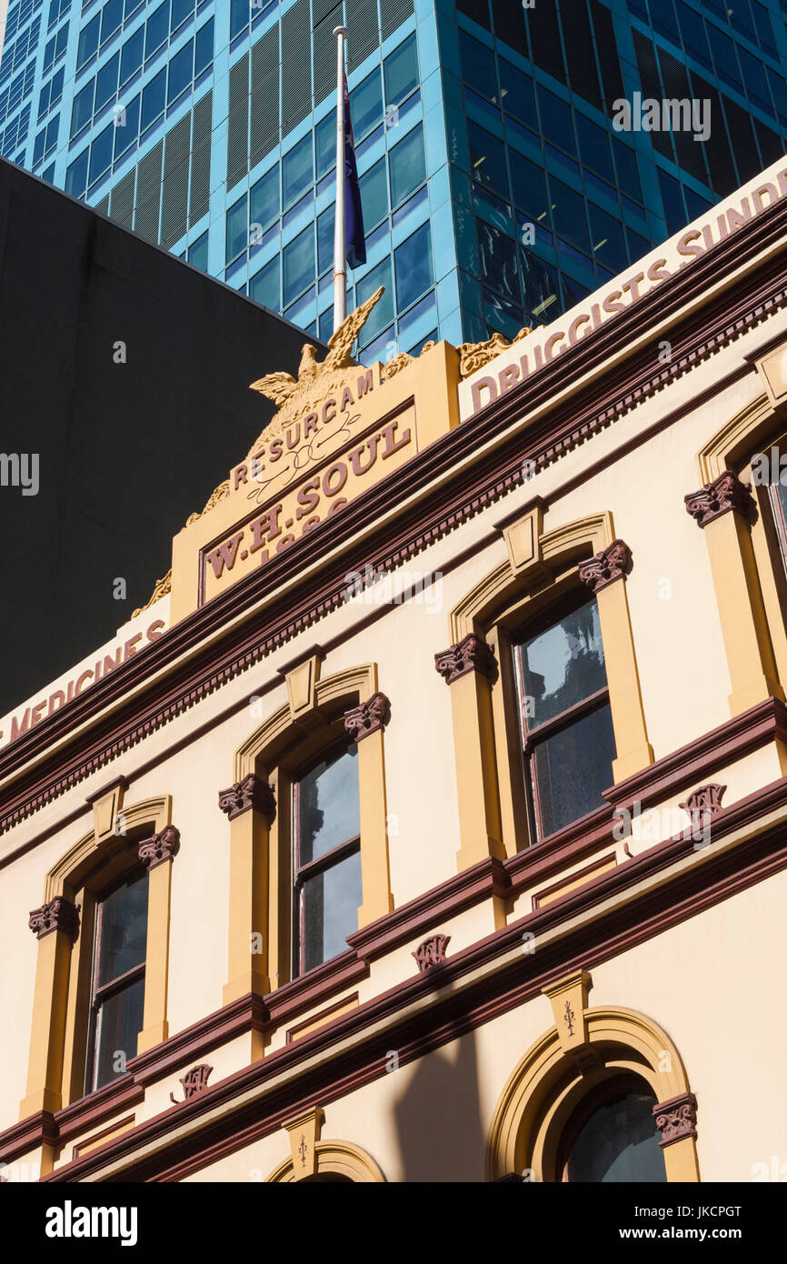 L'Australie, New South Wales, NSW, Sydney, W.H. Âme s'appuyant sur Pitt Street Mall Banque D'Images