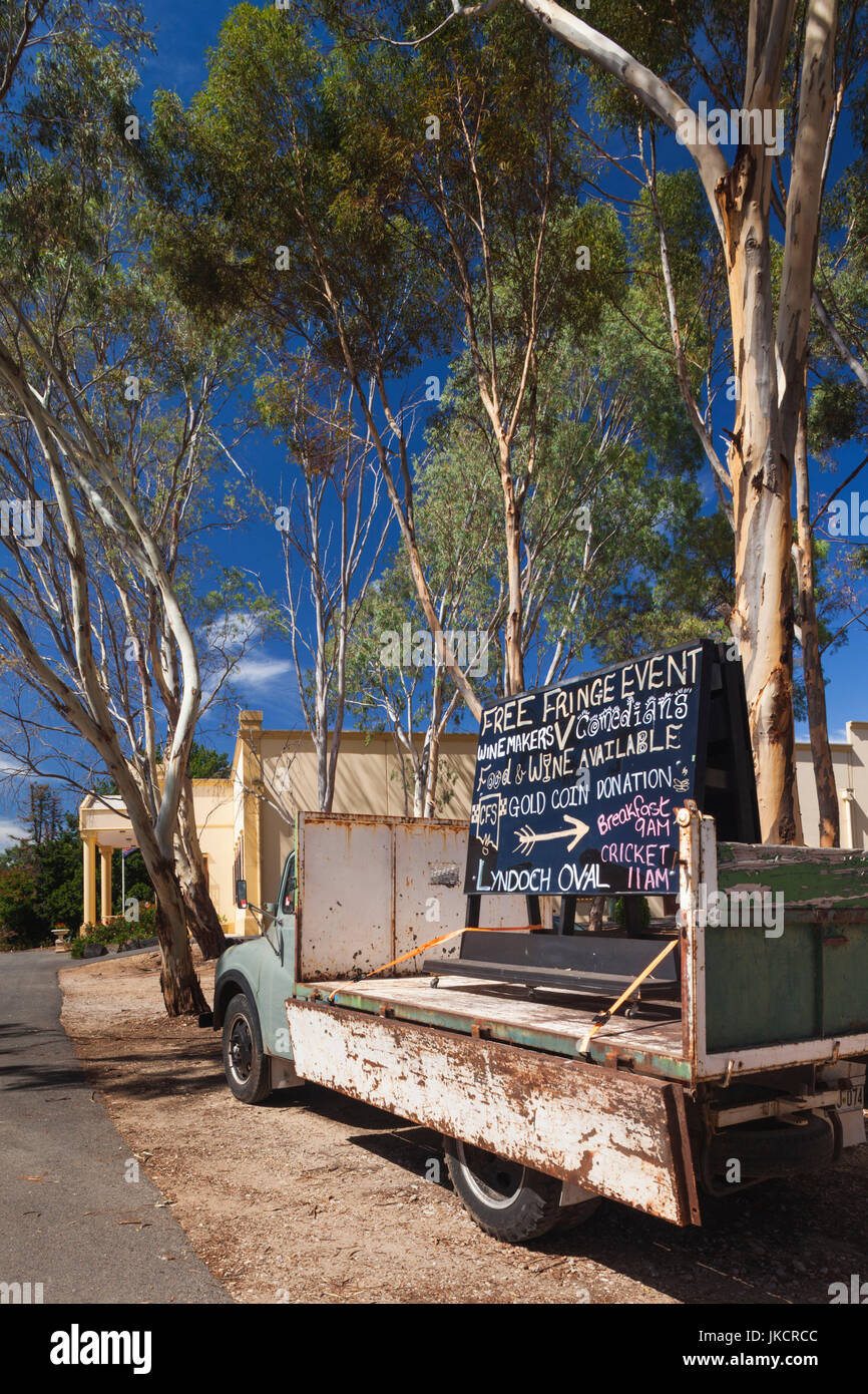 L'Australie, l'Australie, Barossa Valley, Barossa Chateau Lyndoch, Winery, vieux camion Banque D'Images