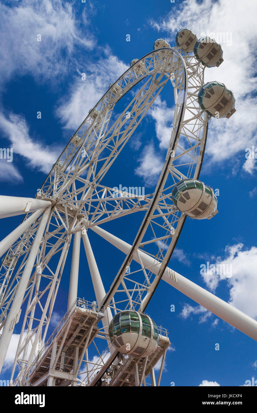 L'Australie, Victoria, Melbourne, VIC, Docklands, Victoria Harbour, Harbour Town Southern Star, complexe roue d'observation Banque D'Images