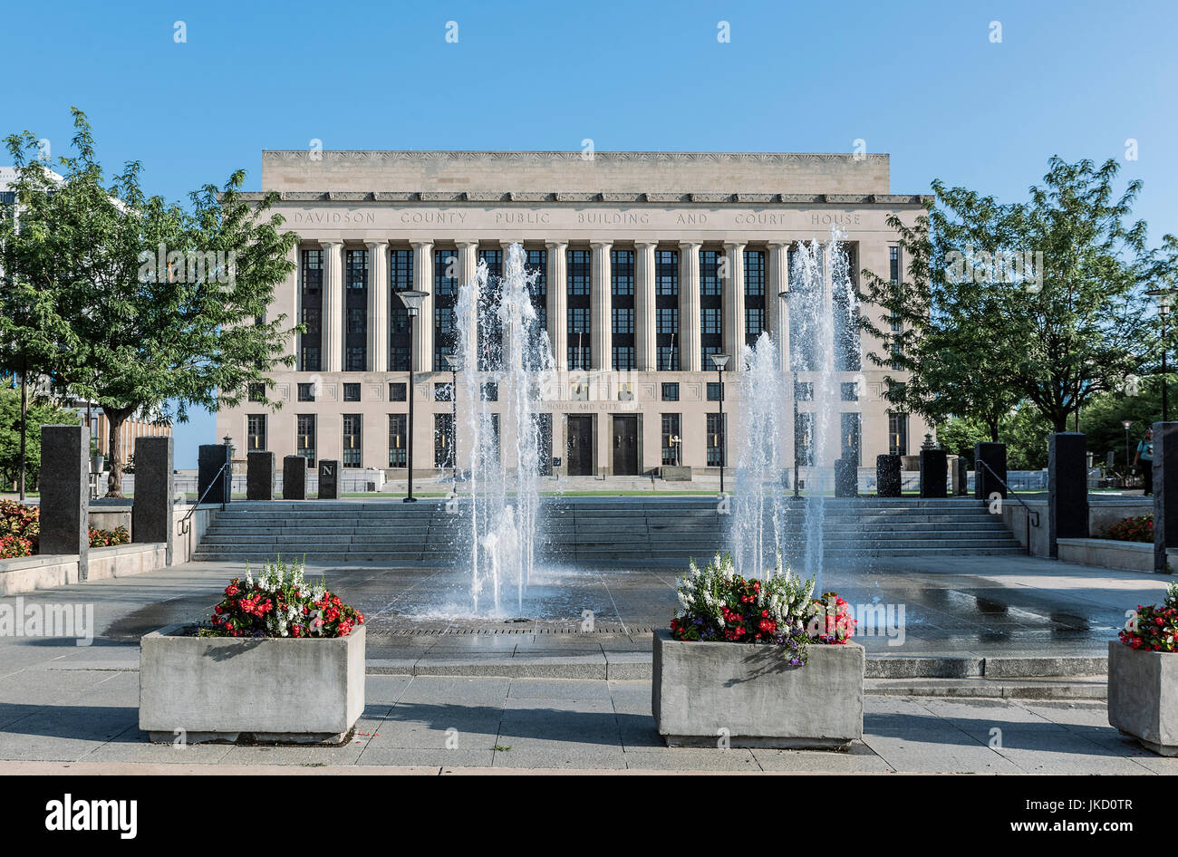Davidson County Hôtel de Ville et Palais de justice, Nashville, Tennessee, USA. Banque D'Images