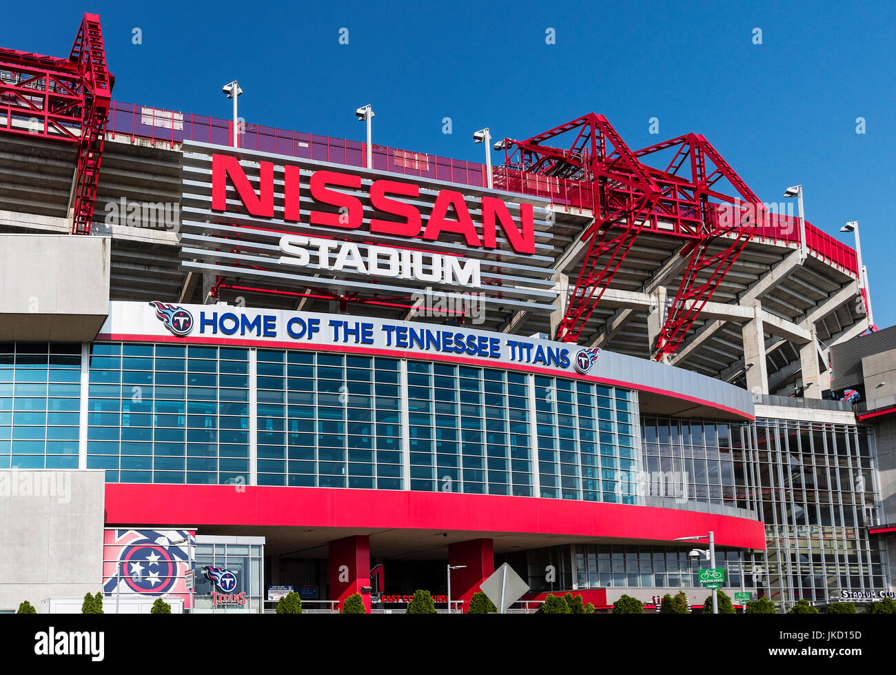 Nissan Stadium, domicile des Tennessee Titans, Nashville, Tennessee, USA. Banque D'Images