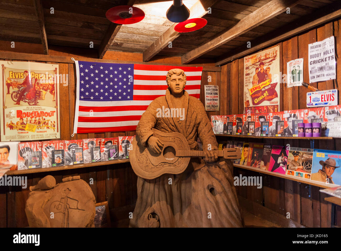 L'Australie, l'ouest de l'Australie, le sud-ouest, Boyup Brook, Harvey's Country Music Centre Dickson, Elvis Presley statue Banque D'Images