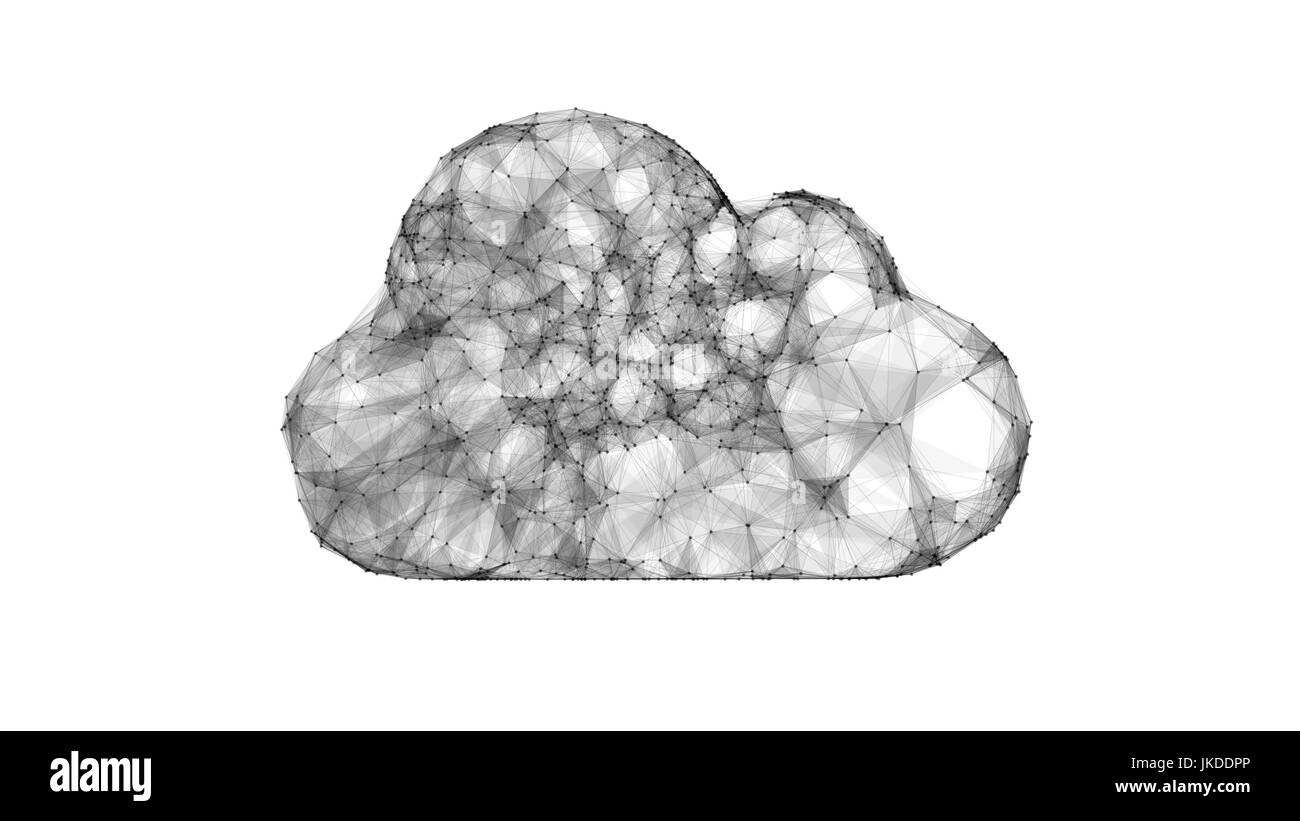 Le cloud computing, il symbole de la technologies de cloud computing, cloud storage et internet des objets Banque D'Images