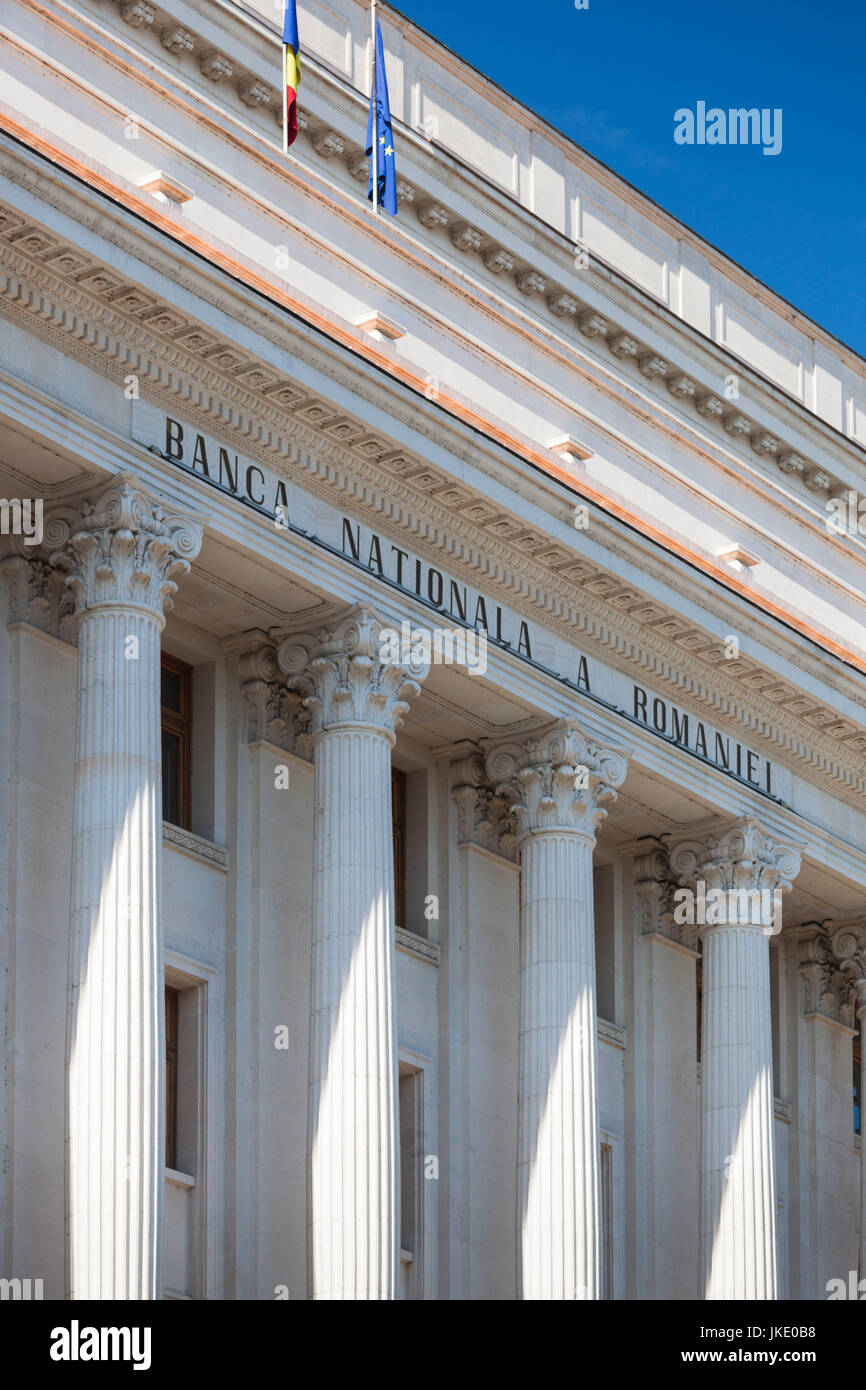 Roumanie, Bucarest Lipscani, vieille ville, Édifice de la Banque nationale de Roumanie Banque D'Images