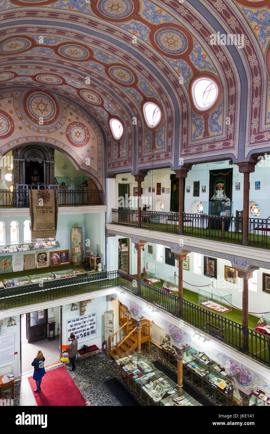 Roumanie, Bucarest, tailleurs, Synagogue juive le logement History Museum, de l'intérieur Banque D'Images