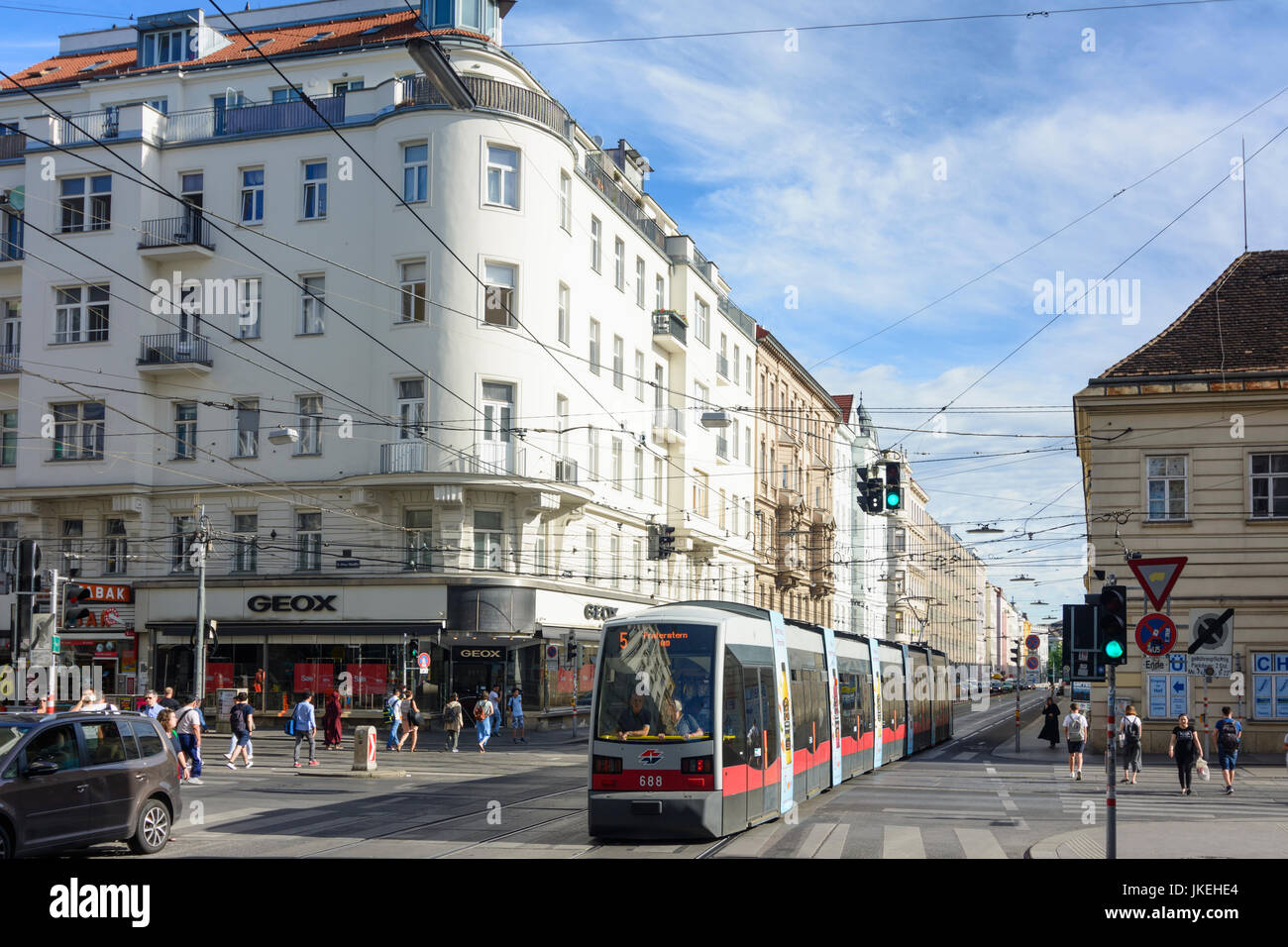 Carrefour Spitalgasse / Alser Straße, Wien, Vienne, 09. Alsergrund, Wien, Autriche Banque D'Images