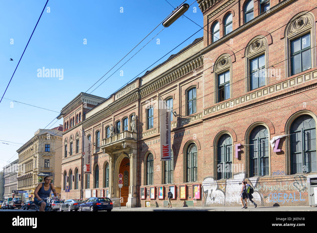 WUK Kulturzentrum (Centre des arts), Wien, Vienne, 09. Alsergrund, Wien, Autriche Banque D'Images