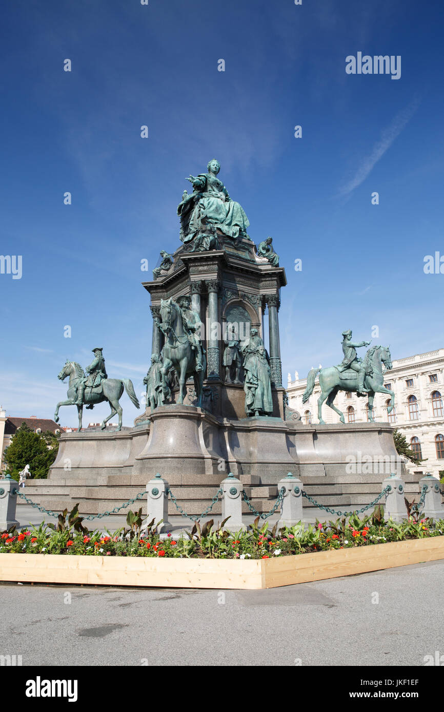 Maria Theresien Platz Il est nommé en l'honneur de l'Impératrice Marie-Thérèse. Vienne, Autriche Banque D'Images