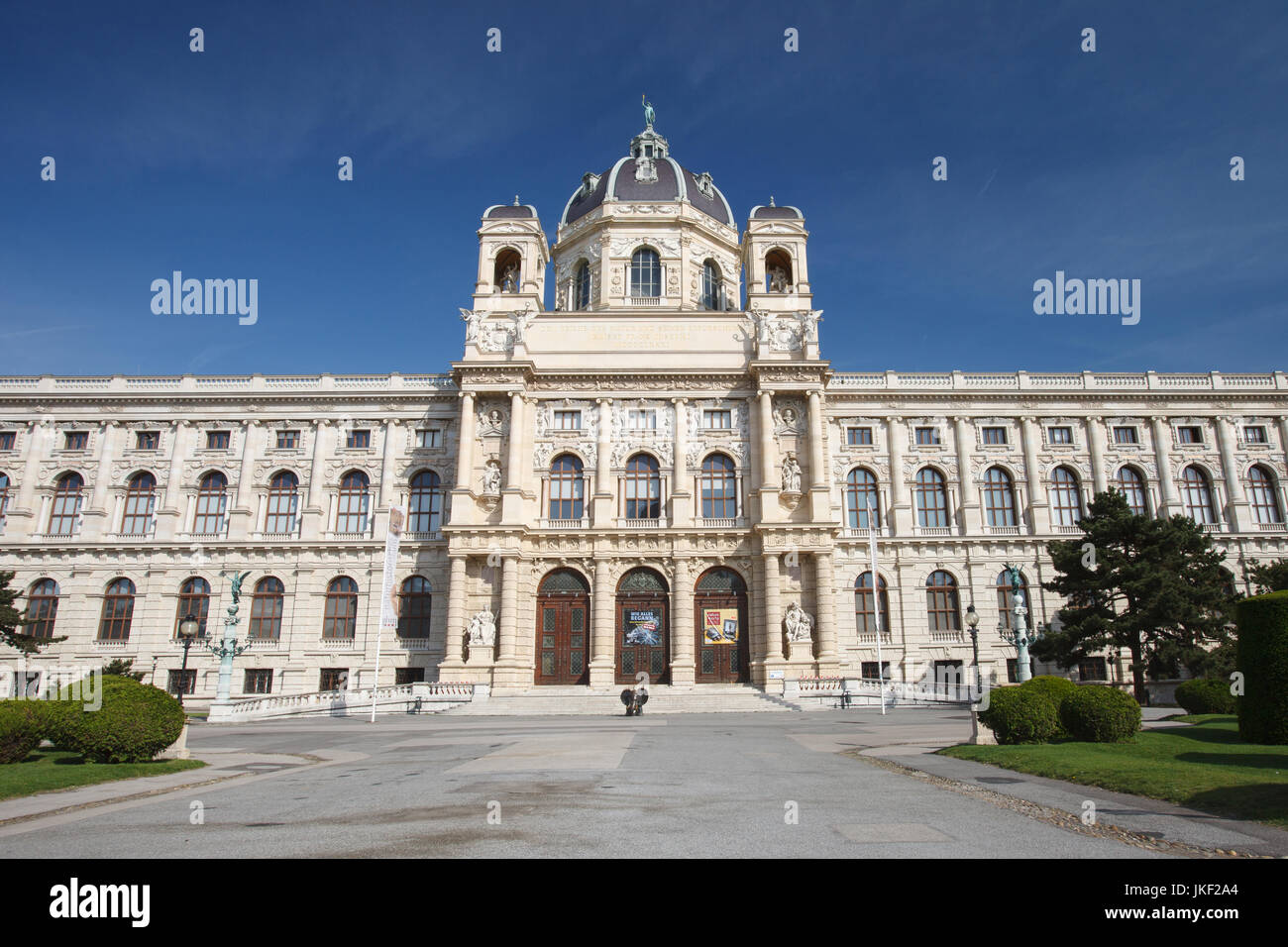 Vue panoramique du célèbre palace Art History Museum (Naturhistorisches Museum de Vienne). L'Autriche Banque D'Images