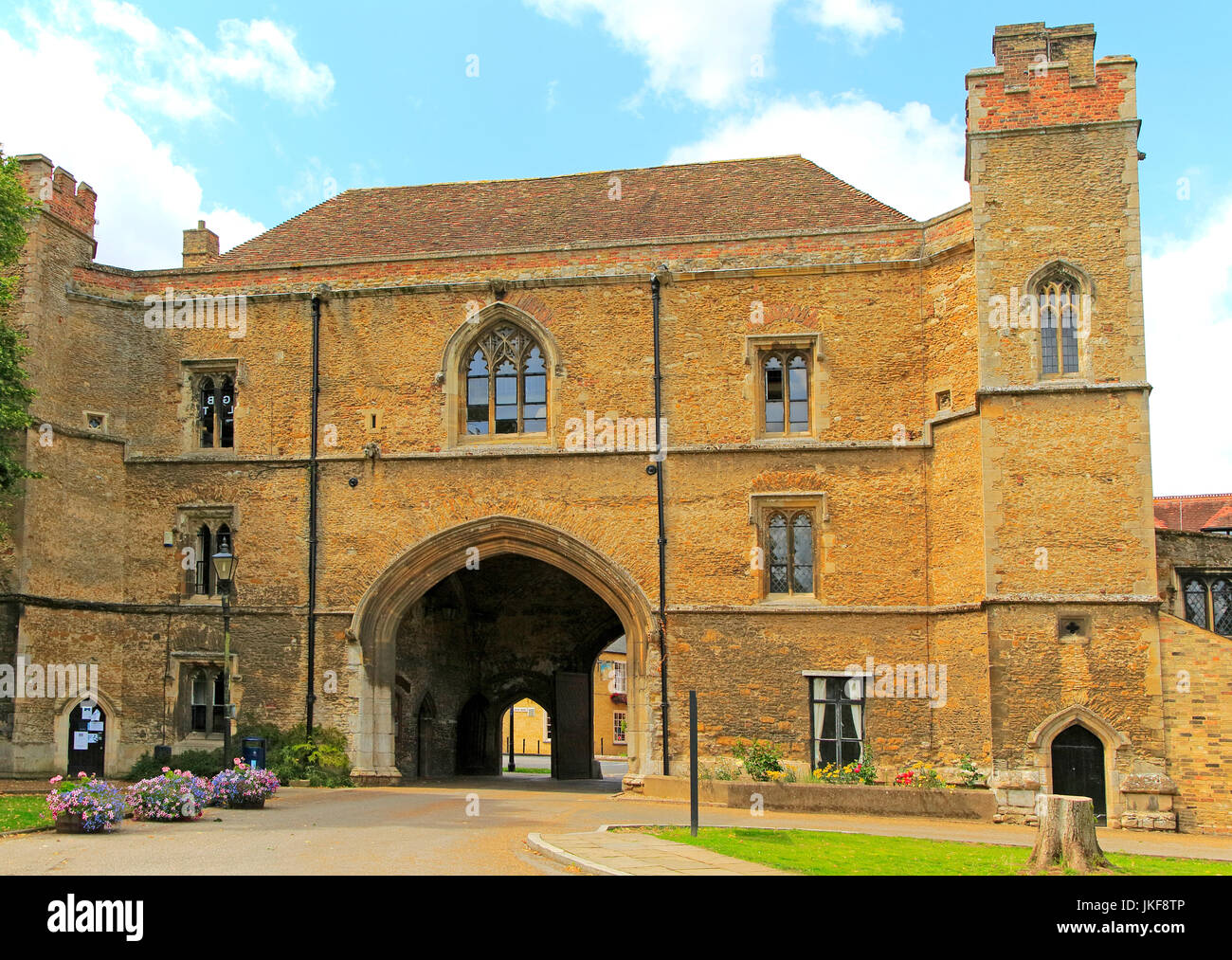 La Porta Gate Building, King's College School, Ely, Cambridgeshire, Angleterre, RU Banque D'Images