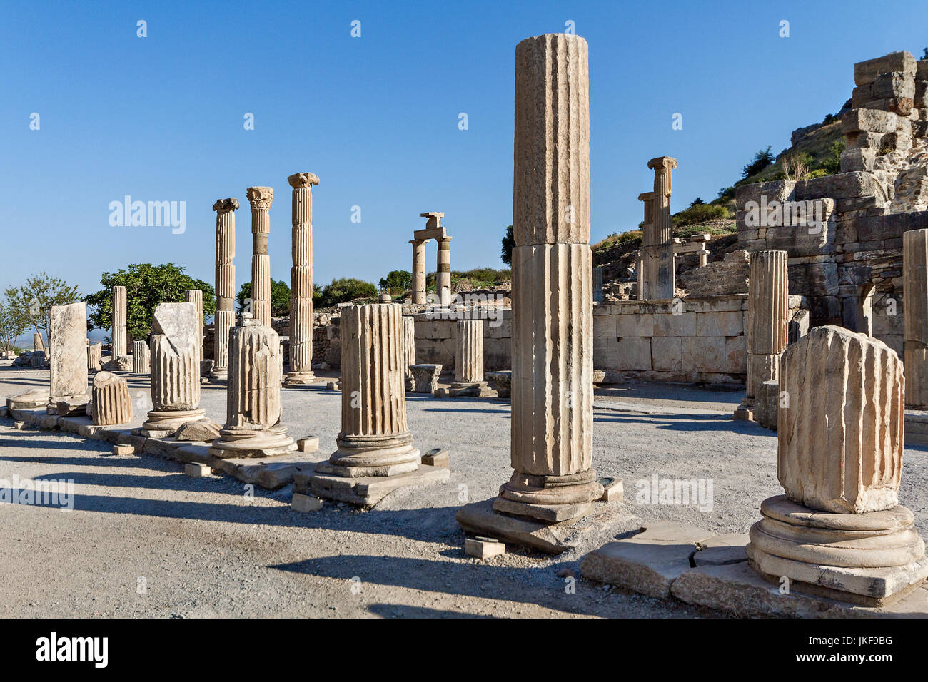 Ruines de la ville romaine d'Éphèse, en Turquie. Banque D'Images