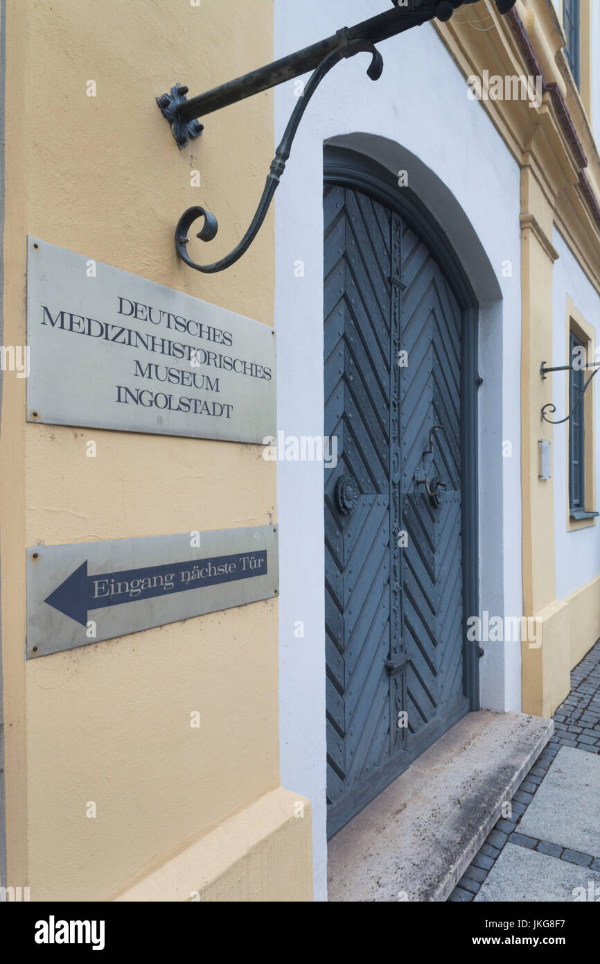 Germany, Bavaria, Munich, Alte Pot, Musée d'histoire médicale allemande du xixe siècle, célèbre école de médecine et pour le début de l'histoire de Frankenstein de Mary Shelley Banque D'Images