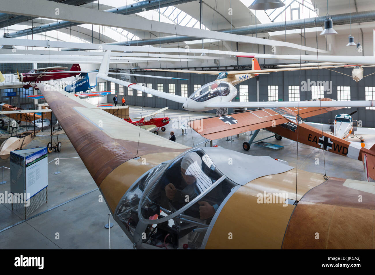 Germany, Bavaria, Munich - Oberschleißheim, Deutsches Museum Collection Aviation, établi au sein de l'ancien aérodrome de l'OTAN, les planeurs et ailes volantes Horten aircraft Banque D'Images