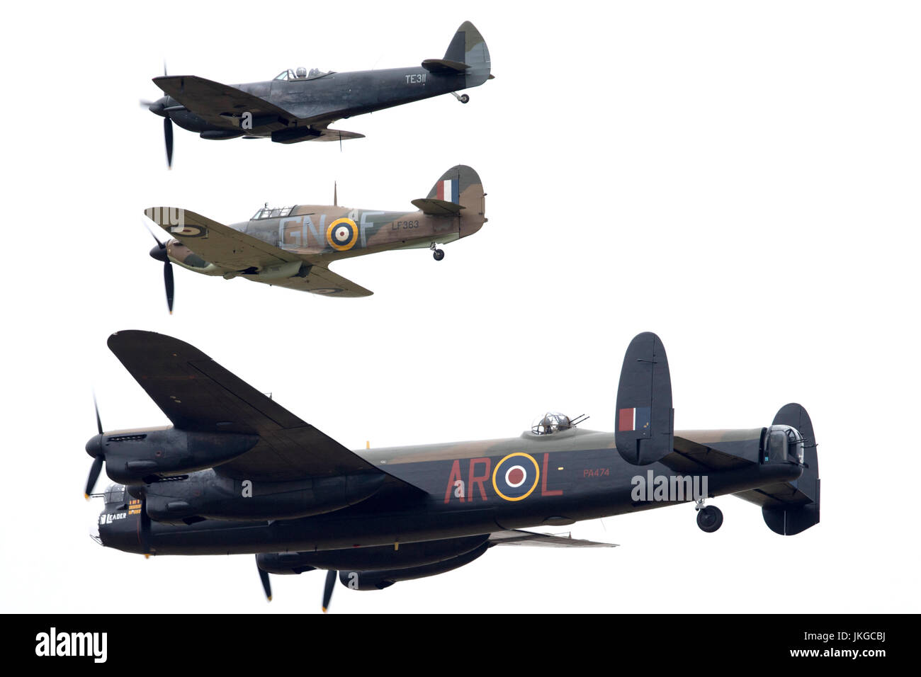 Avro Lancaster PA474 utilisés par la Royal Air Force Battle of Britain Memorial Flight à RIAT 2017 Banque D'Images