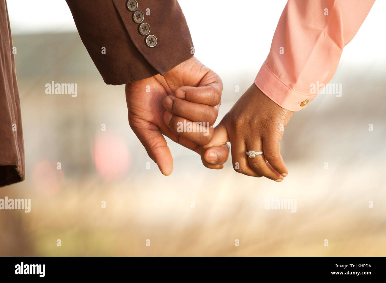 Portrait d'un couple aimant. Banque D'Images