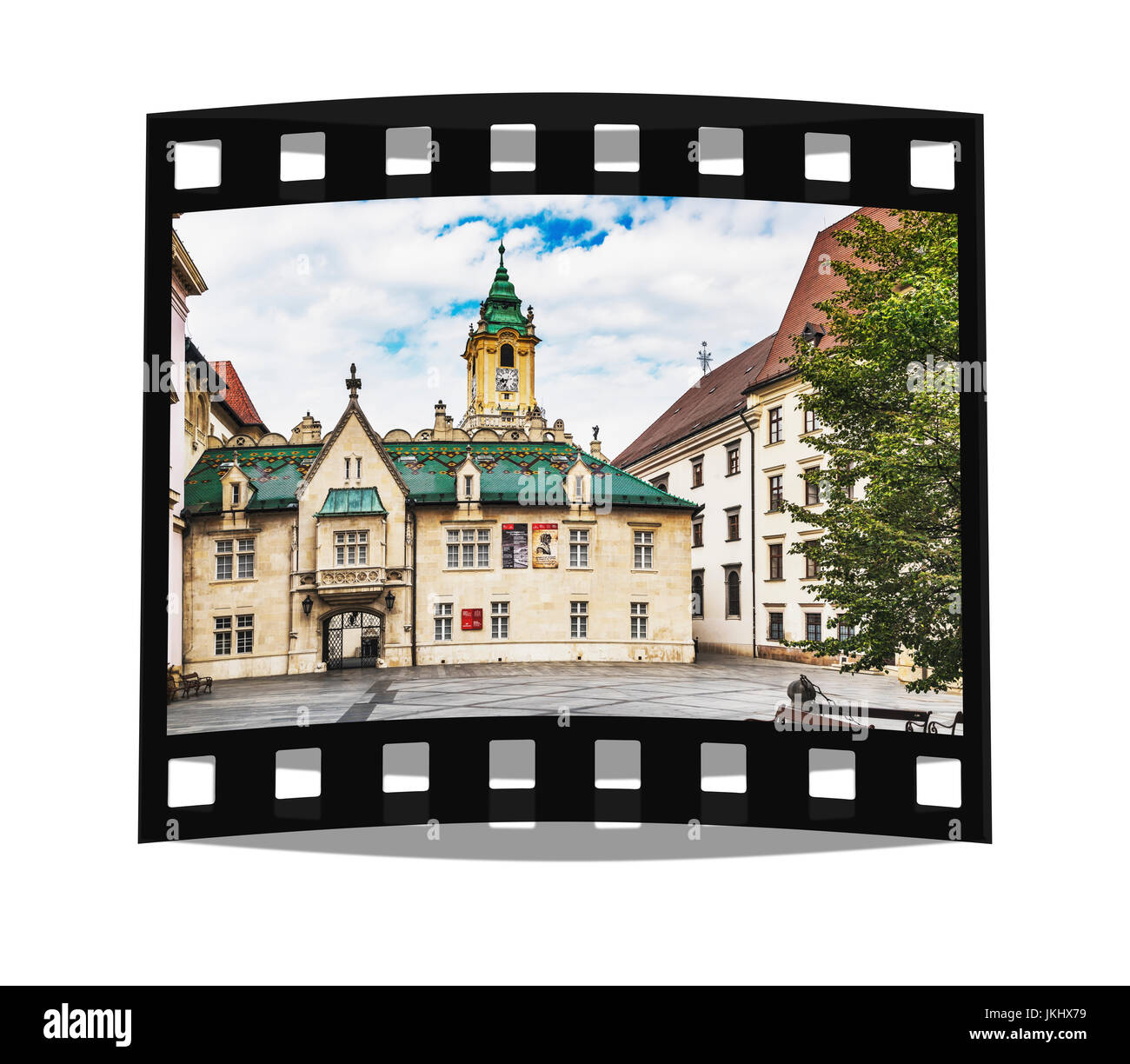 Le Musée d'histoire de la ville est situé dans l'ancien hôtel de ville, l'un des plus anciens bâtiments en pierre de Bratislava, Slovaquie, Europe Banque D'Images