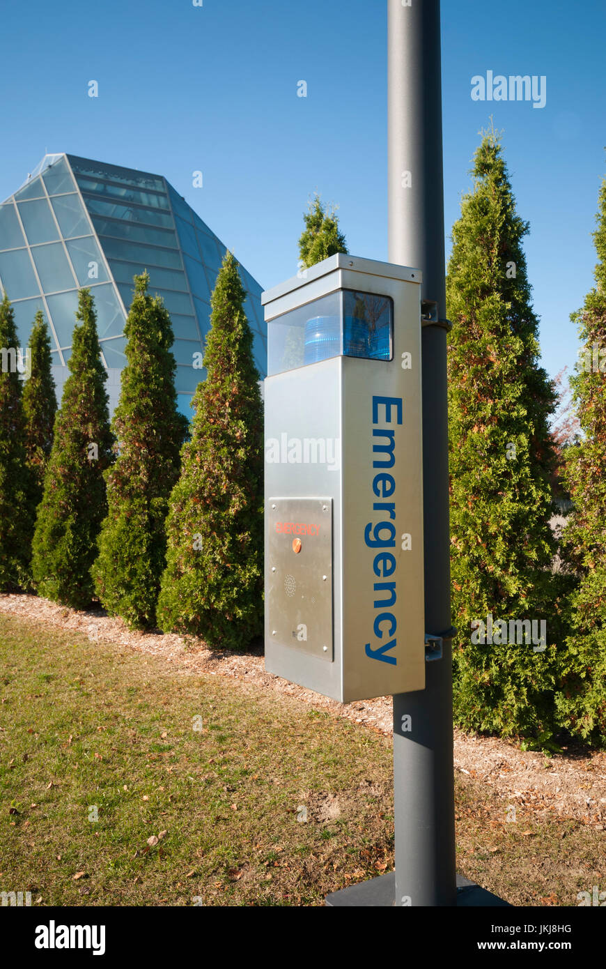 Fort d'appel d'urgence dans le jardin terrain du Centre Ismaili et l'Aga Khan Museum de Toronto Ontario Canada Banque D'Images