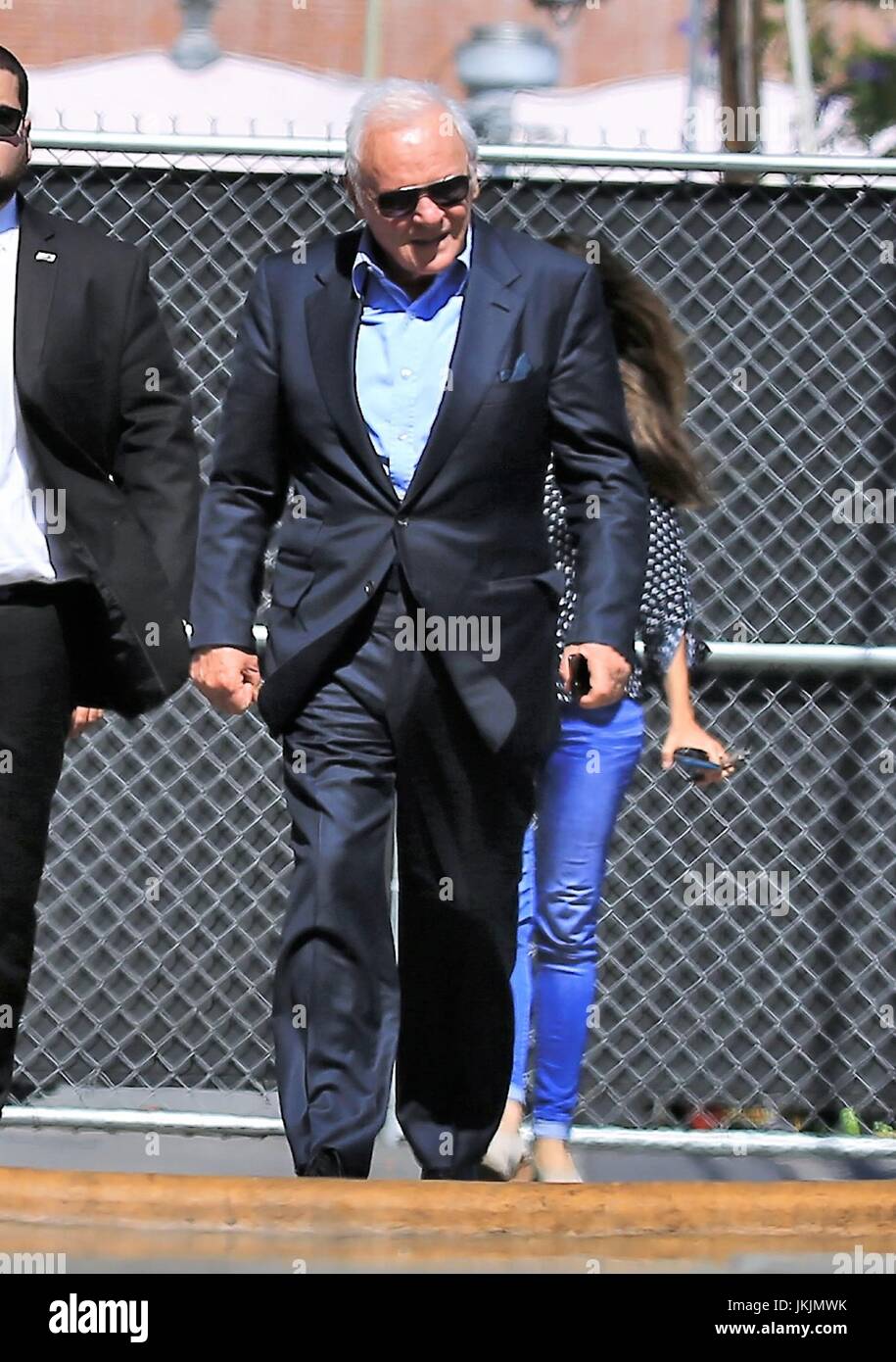 Les célébrités arrivent à la "Jimmy Kimmel Live !'' studios : Sir Anthony Hopkins Où : Los Angeles, California, United States Quand : 22 juin 2017 Source : WENN.com Banque D'Images