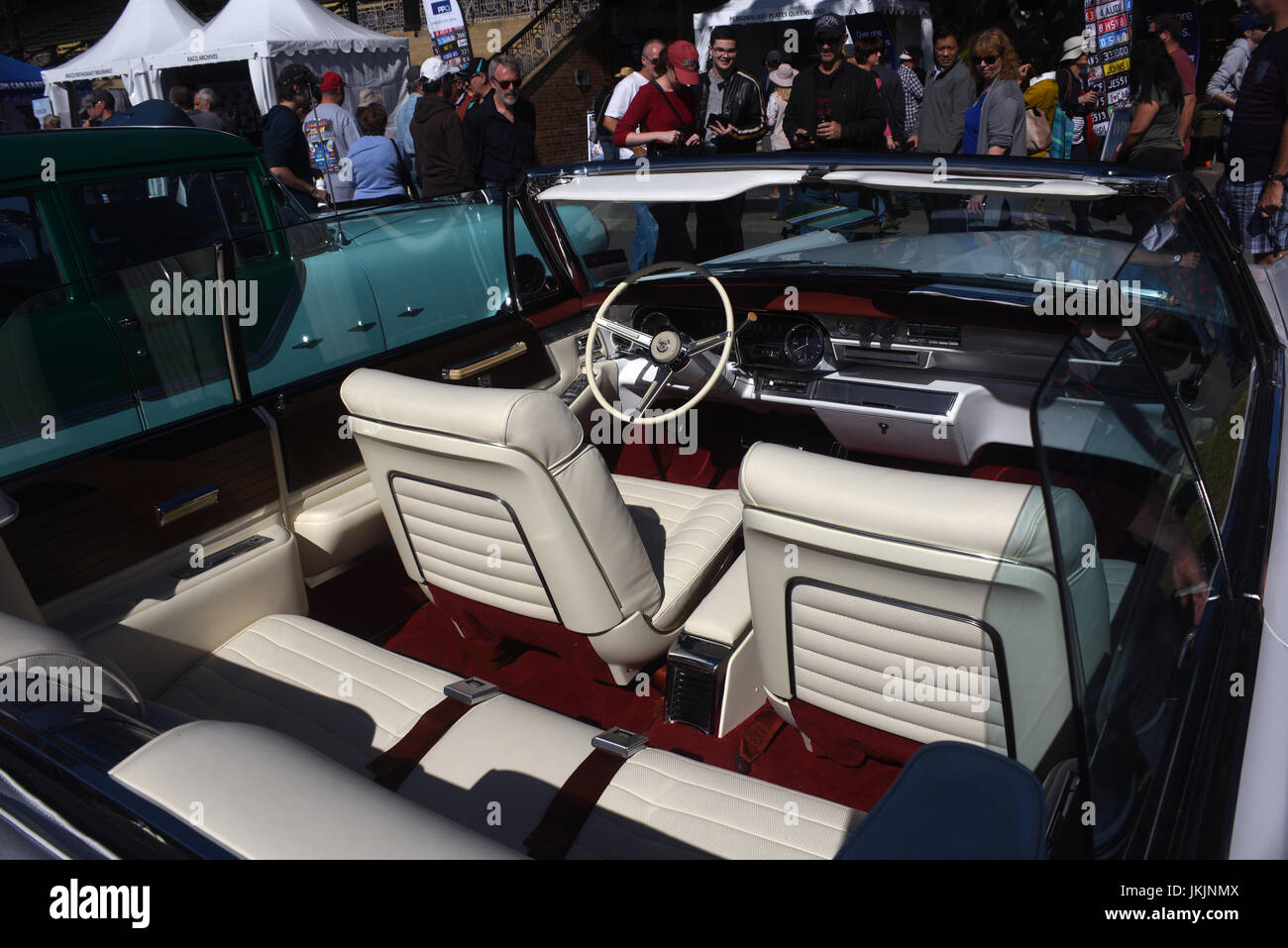 Intérieur de Cadillac convertible El Dorado Banque D'Images
